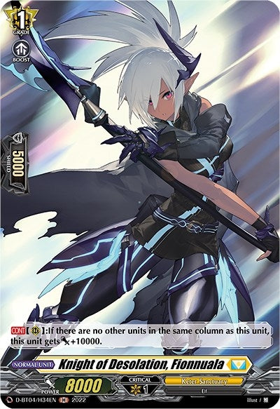 Image for Knight of Desolation, Fionnuala (Holo) (D-BT04: Awakening of Chakrabarthi) (D-BT04/H34EN) - Cardfight Vanguard