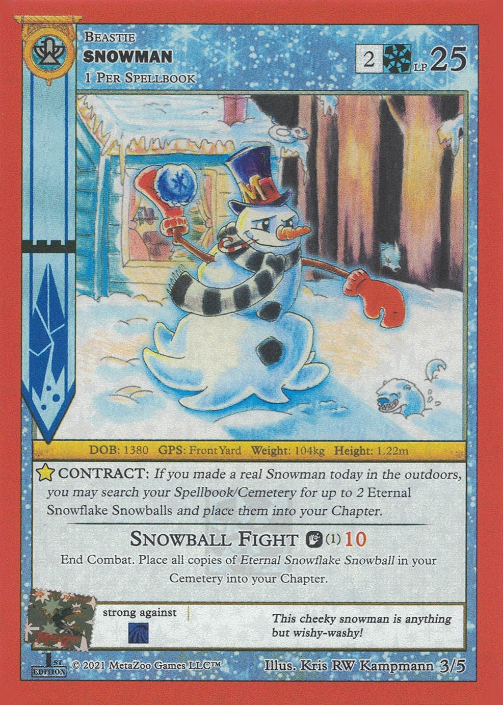 Image for Snowman (First Edition) (Holiday Promos) (3/5) - MetaZoo