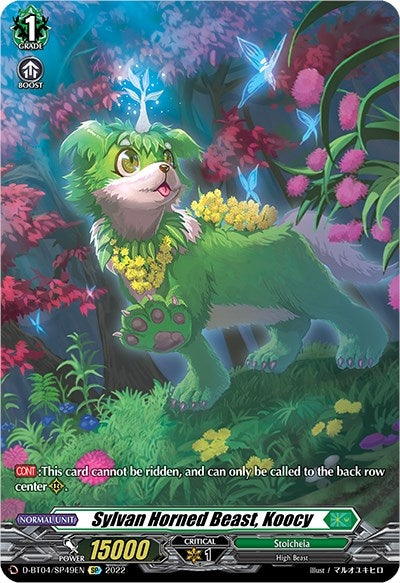 Image for Sylvan Horned Beast, Koocy (SP) (D-BT04: Awakening of Chakrabarthi) (D-BT04/SP49EN) - Cardfight Vanguard