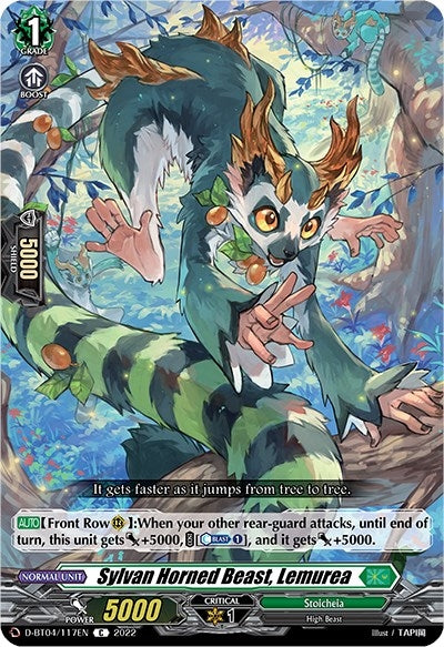 Image for Sylvan Horned Beast, Lemurea (D-BT04: Awakening of Chakrabarthi) (D-BT04/117EN) - Cardfight Vanguard