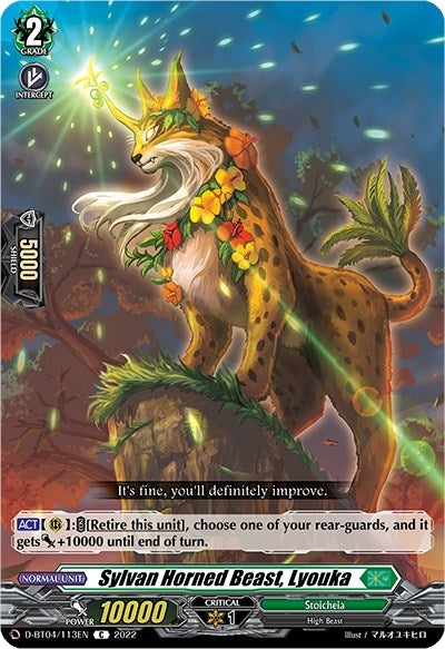 Image for Sylvan Horned Beast, Lyouka (D-BT04: Awakening of Chakrabarthi) (D-BT04/113EN) - Cardfight Vanguard