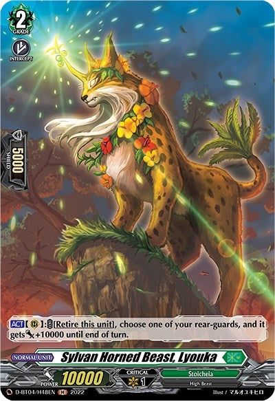 Image for Sylvan Horned Beast, Lyouka (Holo) (D-BT04: Awakening of Chakrabarthi) (D-BT04/H48EN) - Cardfight Vanguard