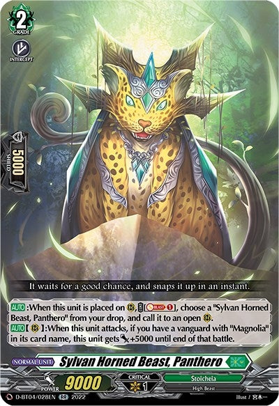 Image for Sylvan Horned Beast, Panthero (D-BT04: Awakening of Chakrabarthi) (D-BT04/028EN) - Cardfight Vanguard