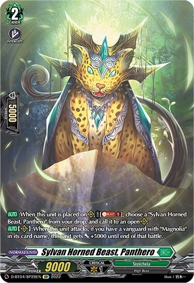 Image for Sylvan Horned Beast, Panthero (SP) (D-BT04: Awakening of Chakrabarthi) (D-BT04/SP28EN) - Cardfight Vanguard