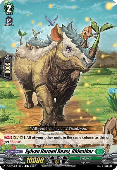 Image for Sylvan Horned Beast, Rhinalber (D-BT04: Awakening of Chakrabarthi) (D-BT04/112EN) - Cardfight Vanguard