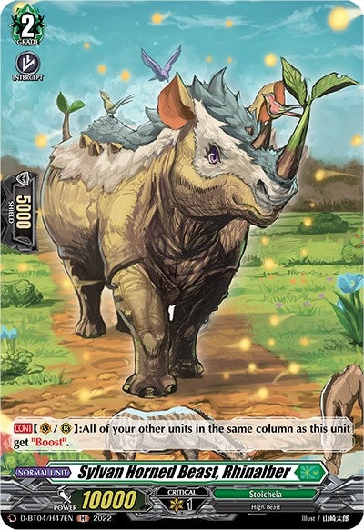 Image for Sylvan Horned Beast, Rhinalber (Holo) (D-BT04: Awakening of Chakrabarthi) (D-BT04/H47EN) - Cardfight Vanguard