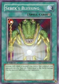 Image for Sebek's Blessing (Structure Deck: Dinosaur's Rage) (SD09-EN020) - YuGiOh