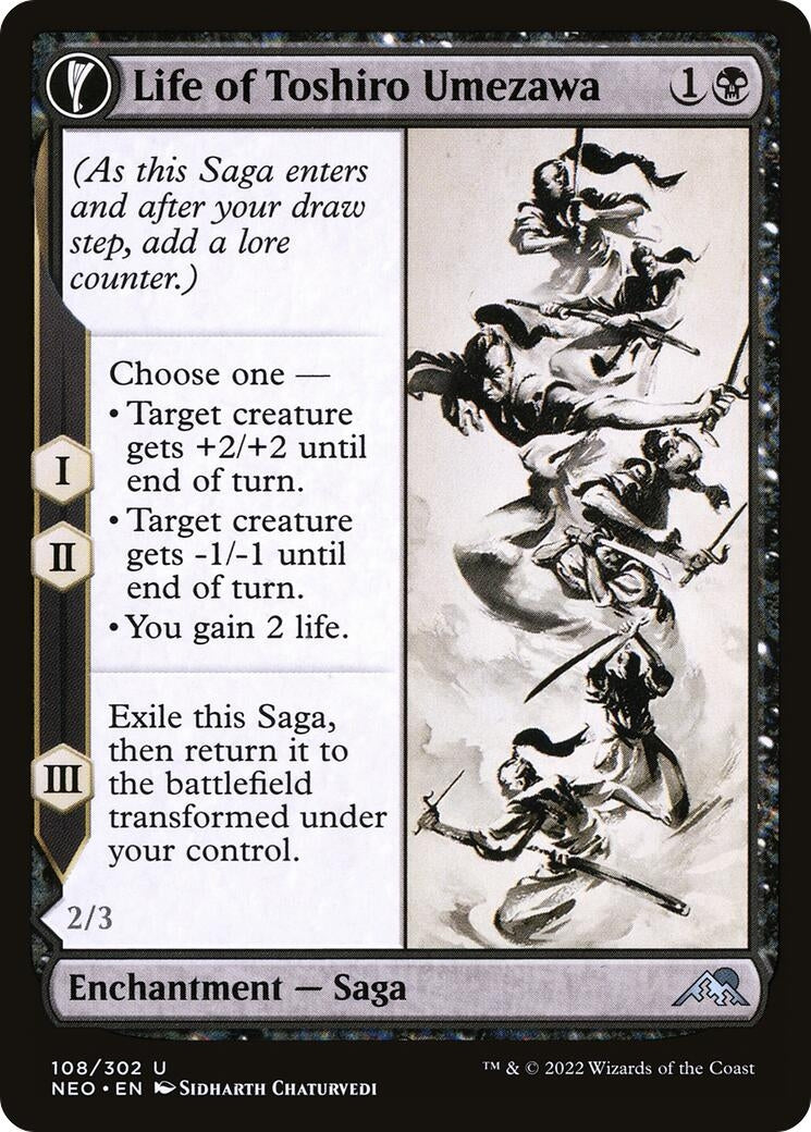Image for Life of Toshiro Umezawa (Kamigawa: Neon Dynasty) (108) - Magic: The Gathering