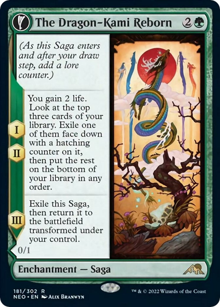 Image for The Dragon-Kami Reborn (Kamigawa: Neon Dynasty) (181) - Magic: The Gathering