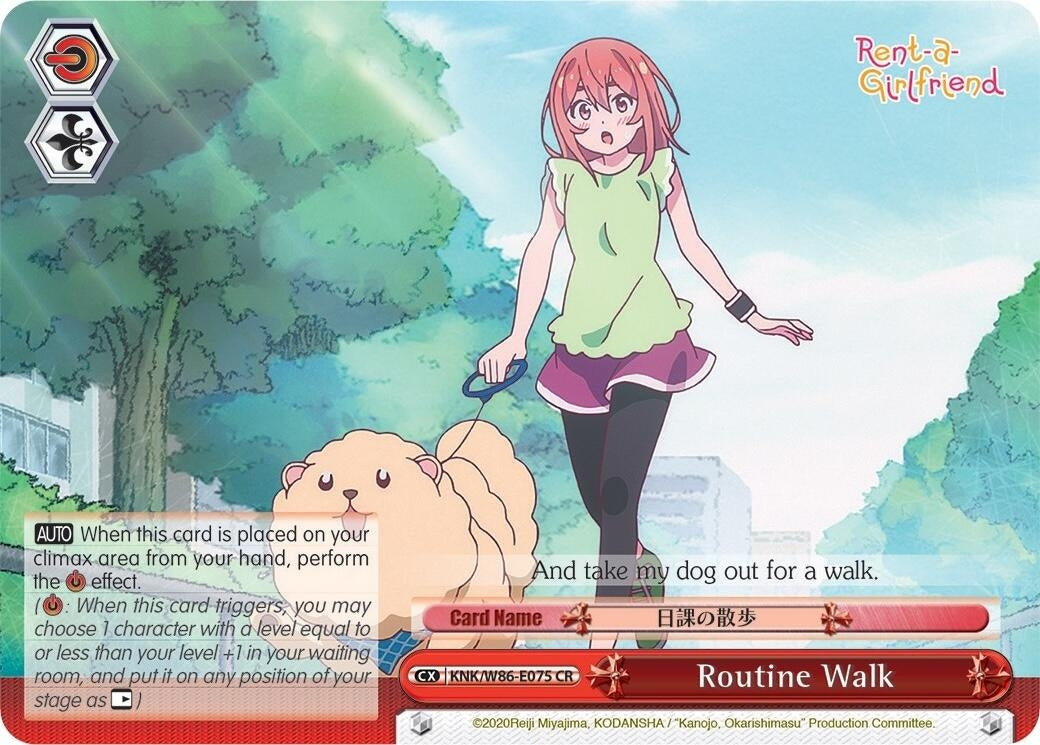 Image for Routine Walk (Rent-A-Girlfriend) (KNK/W86-E075 CR) - Weiss Schwarz