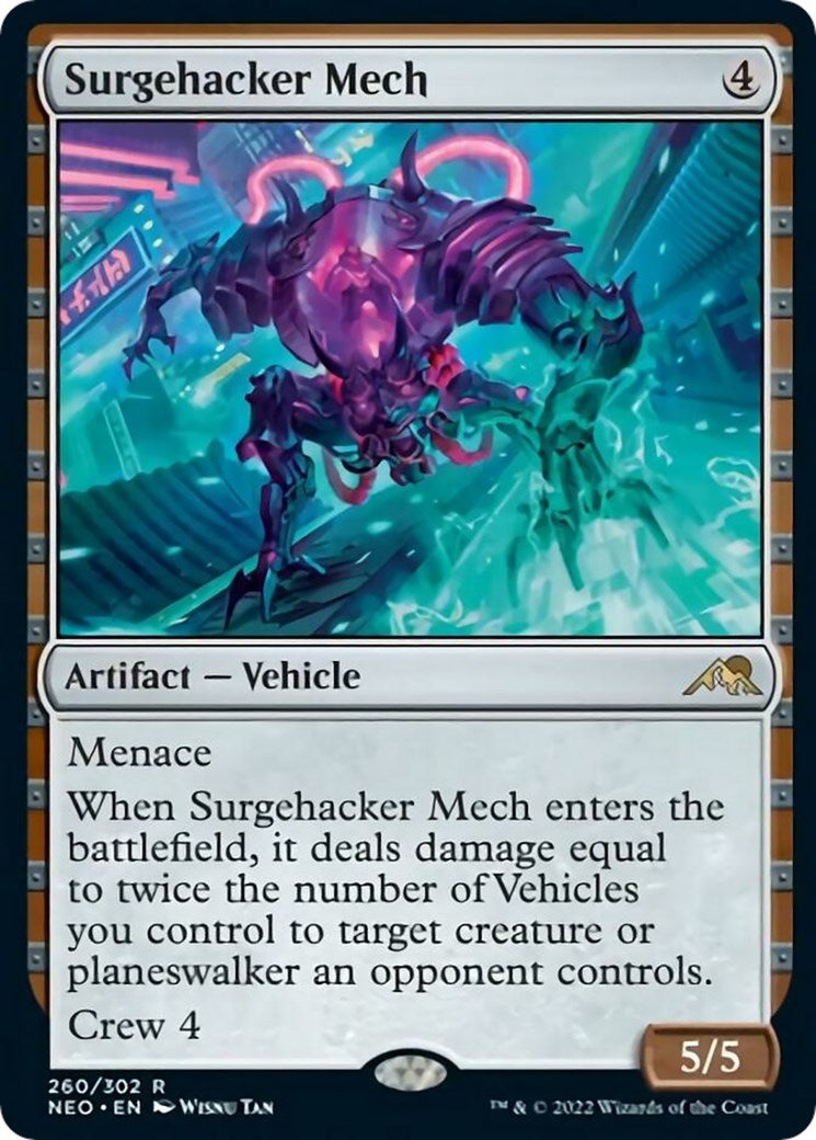Image for Surgehacker Mech (Kamigawa: Neon Dynasty) (260) - Magic: The Gathering