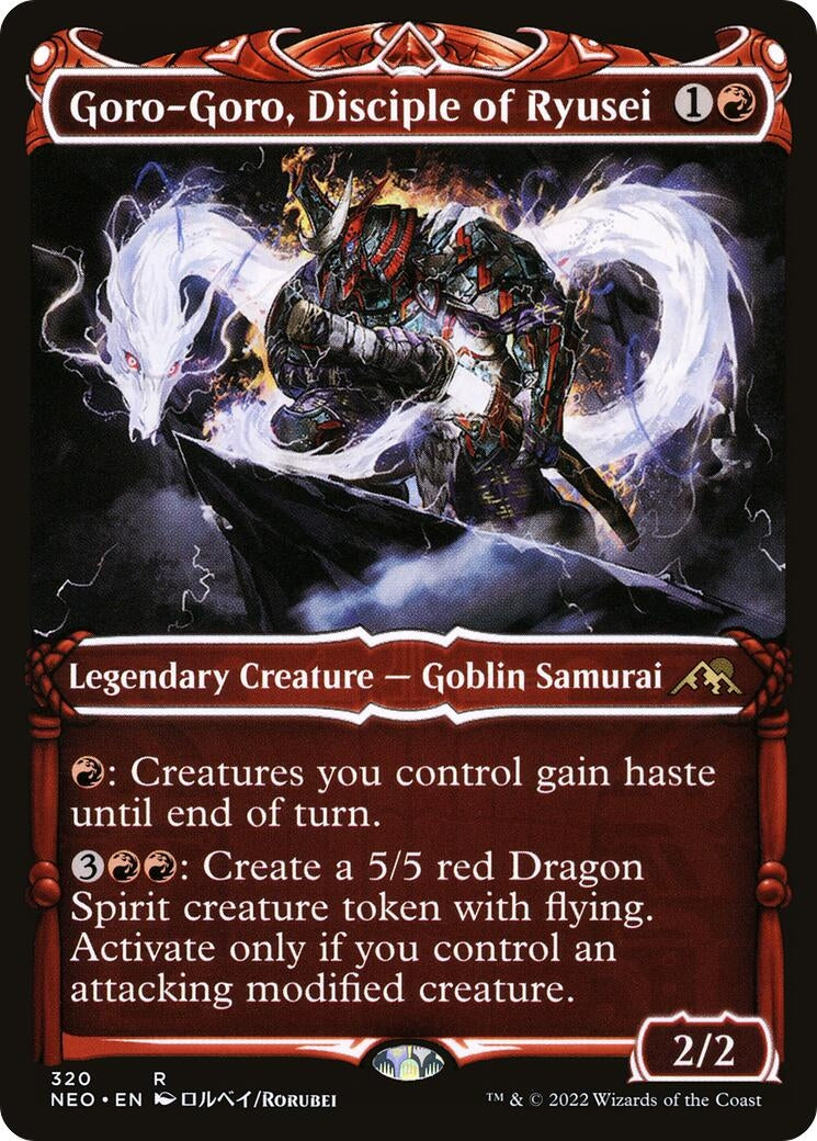 Image for Goro-Goro, Disciple of Ryusei (Showcase) (Kamigawa: Neon Dynasty) (320) - Magic: The Gathering