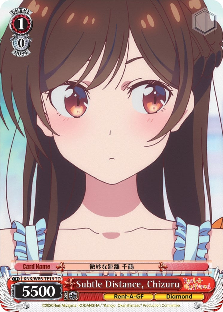 Image for Subtle Distance, Chizuru (Rent-A-Girlfriend) (KNK/W86-TE16 TD) - Weiss Schwarz