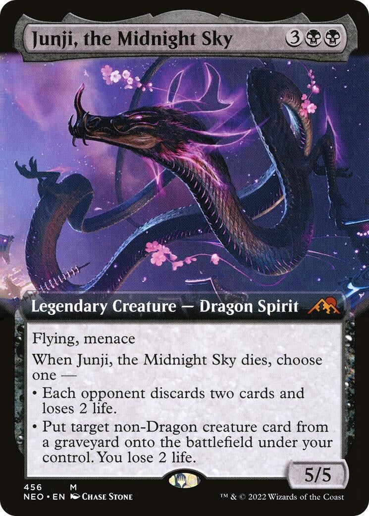 Image for Junji, the Midnight Sky (Extended Art) (Kamigawa: Neon Dynasty) (456) - Magic: The Gathering