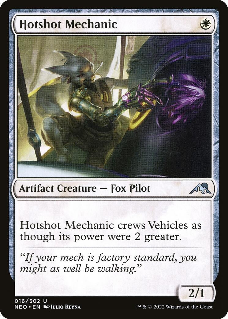 Image for Hotshot Mechanic (Kamigawa: Neon Dynasty) (16) - Magic: The Gathering
