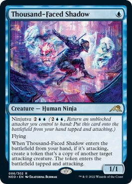 Image for Thousand-Faced Shadow (Kamigawa: Neon Dynasty) (86) - Magic: The Gathering