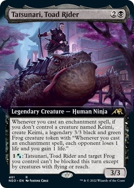 Image for Tatsunari, Toad Rider (Extended Art) (Kamigawa: Neon Dynasty) (461) - Magic: The Gathering