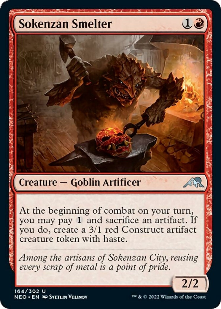 Image for Sokenzan Smelter (Kamigawa: Neon Dynasty) (164) - Magic: The Gathering