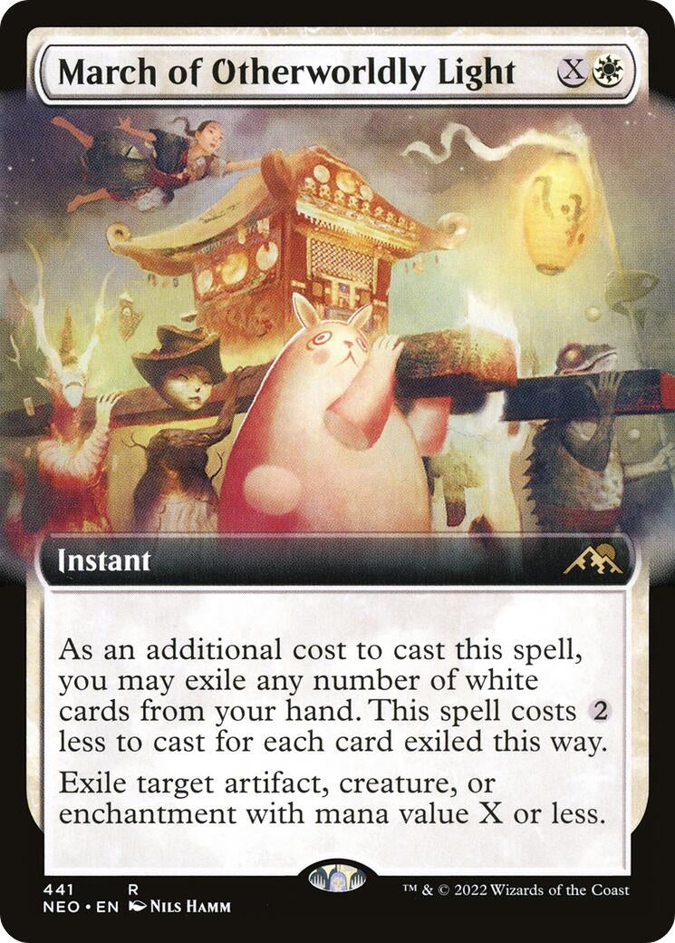 Image for March of Otherworldly Light (Extended Art) (Kamigawa: Neon Dynasty) (441) - Magic: The Gathering