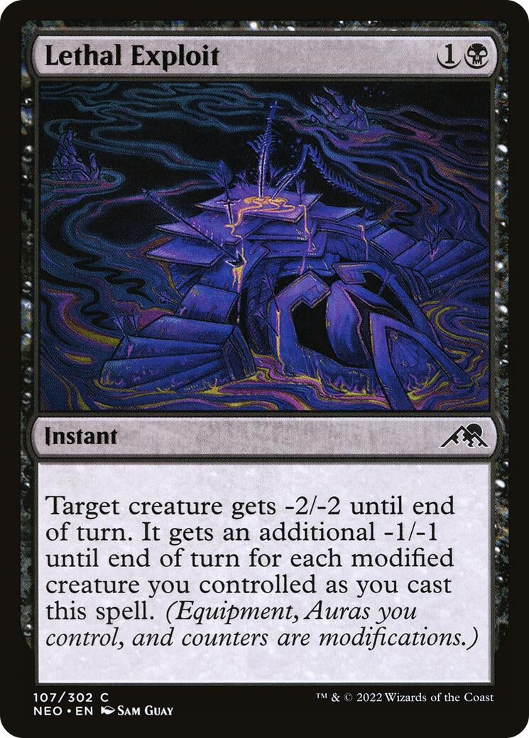 Image for Lethal Exploit (Kamigawa: Neon Dynasty) (107) - Magic: The Gathering