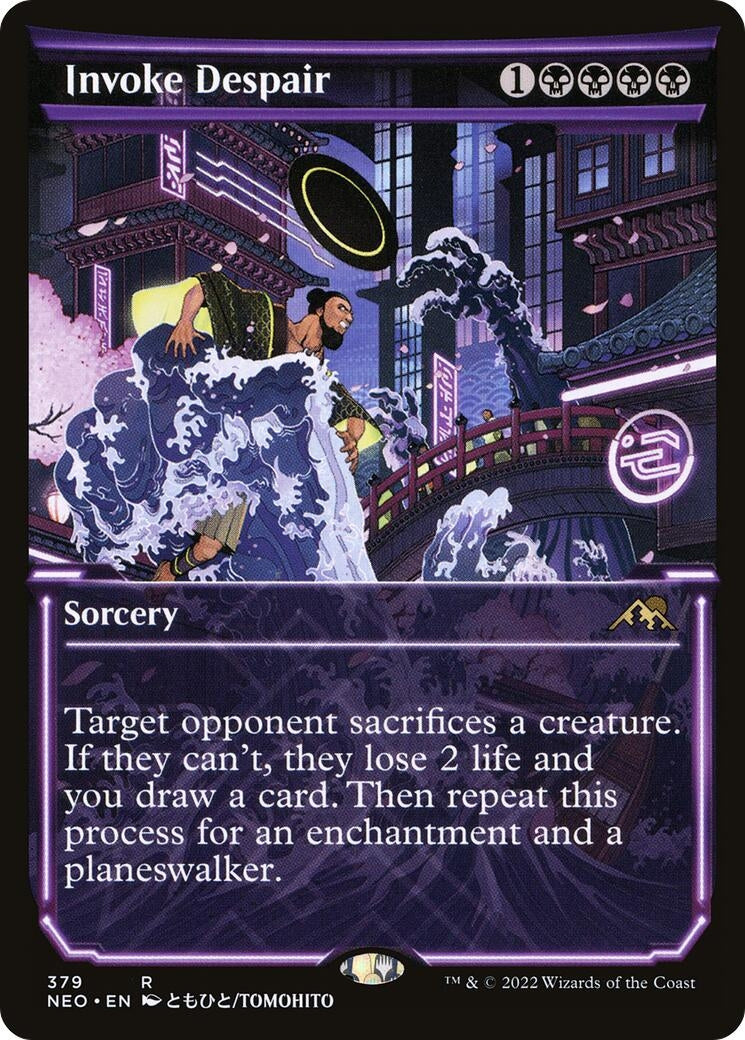 Image for Invoke Despair (Showcase) (Kamigawa: Neon Dynasty) (379) - Magic: The Gathering