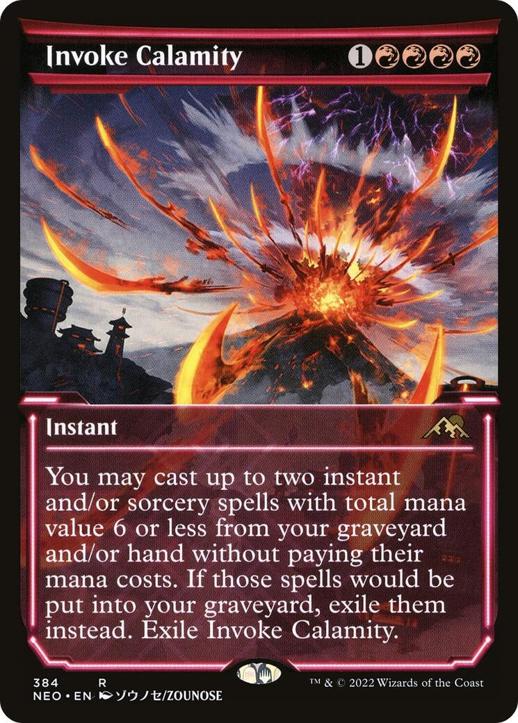 Image for Invoke Calamity (Showcase) (Kamigawa: Neon Dynasty) (384) - Magic: The Gathering