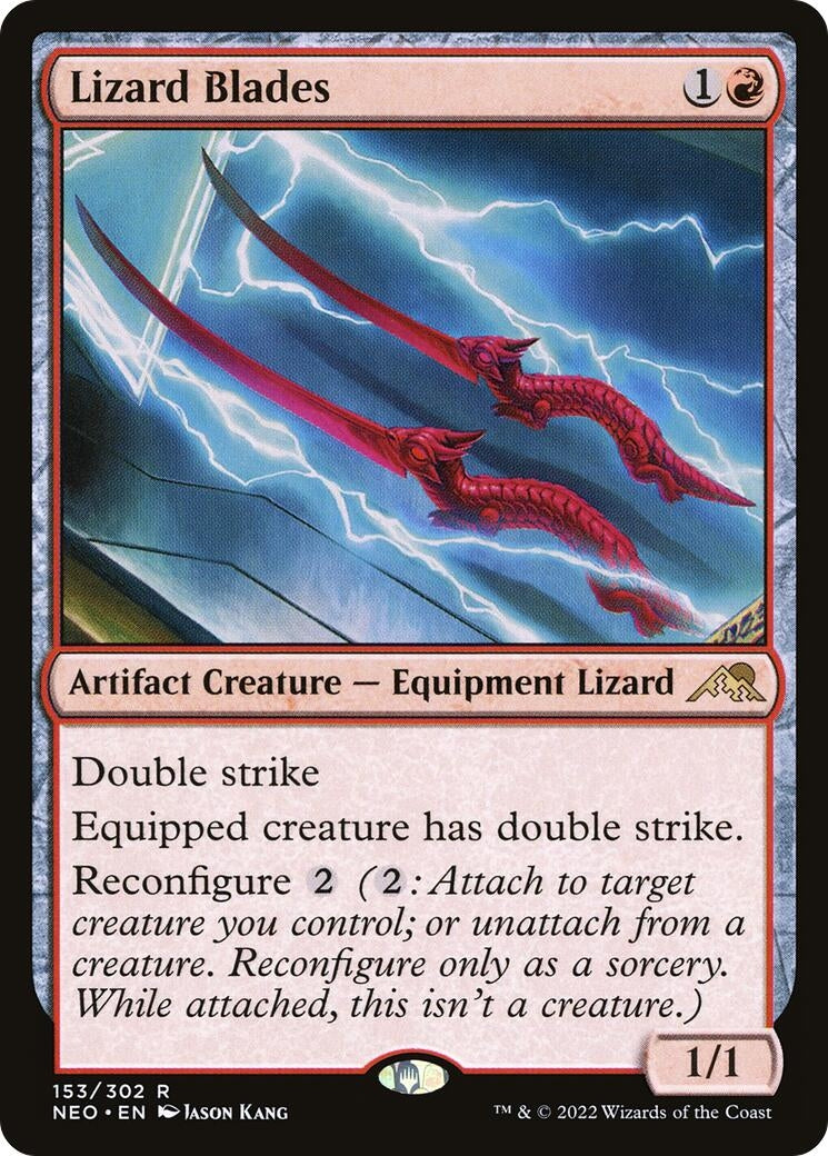 Image for Lizard Blades (Kamigawa: Neon Dynasty) (153) - Magic: The Gathering