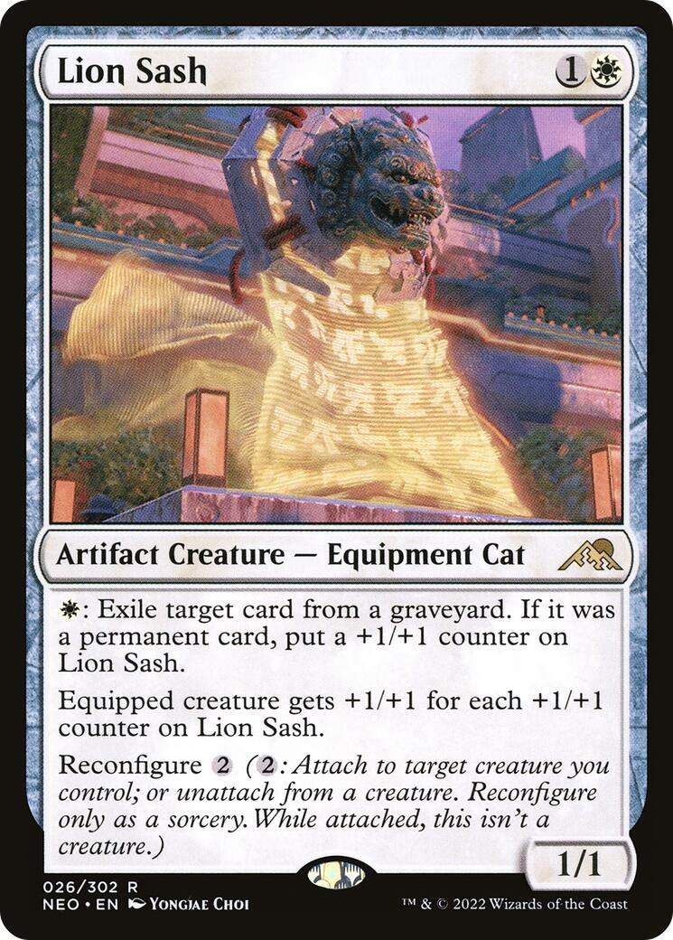 Image for Lion Sash (Kamigawa: Neon Dynasty) (26) - Magic: The Gathering
