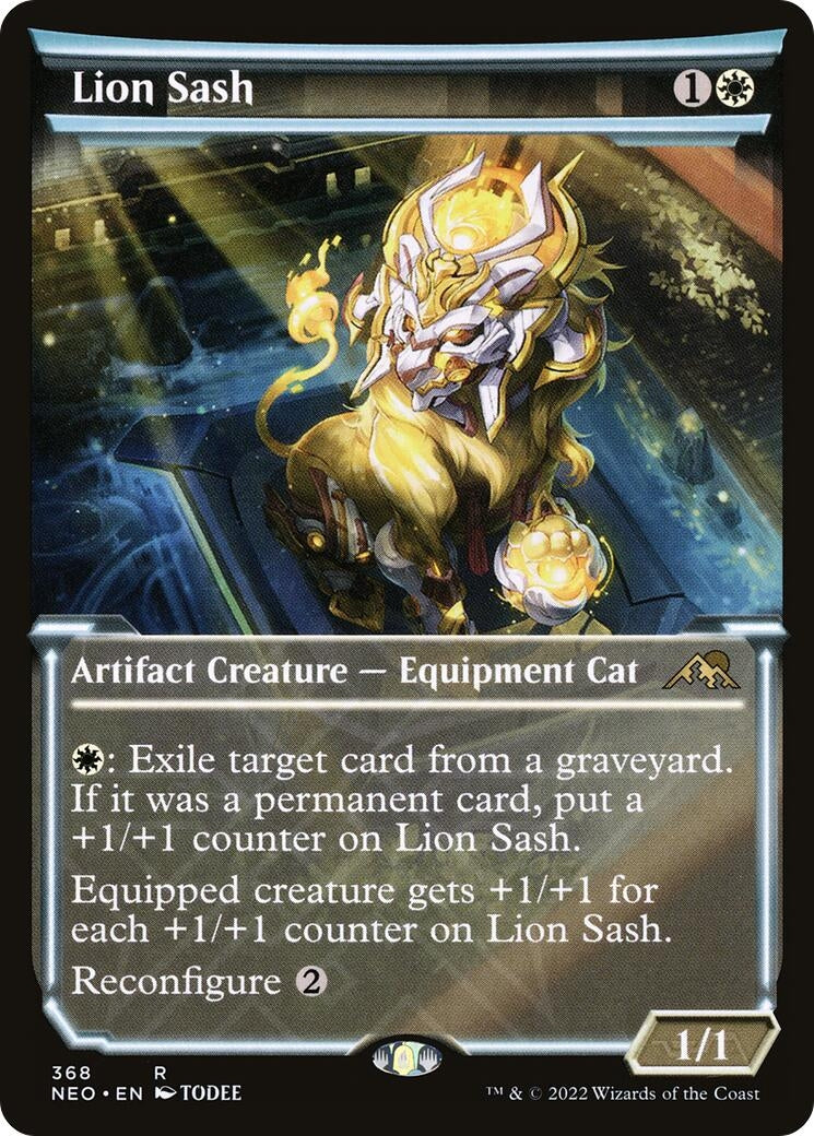 Image for Lion Sash (Showcase) (Kamigawa: Neon Dynasty) (368) - Magic: The Gathering