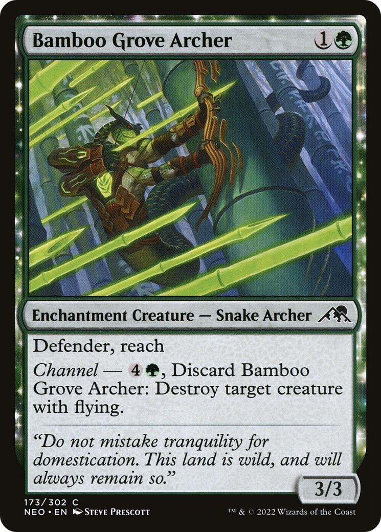 Image for Bamboo Grove Archer (Kamigawa: Neon Dynasty) (173) - Magic: The Gathering