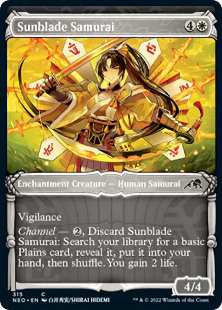 Image for Sunblade Samurai (Showcase) (Kamigawa: Neon Dynasty) (315) - Magic: The Gathering