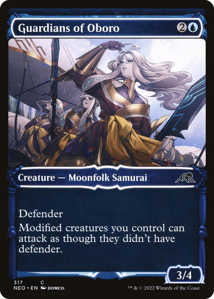 Image for Guardians of Oboro (Showcase) (Kamigawa: Neon Dynasty) (317) - Magic: The Gathering