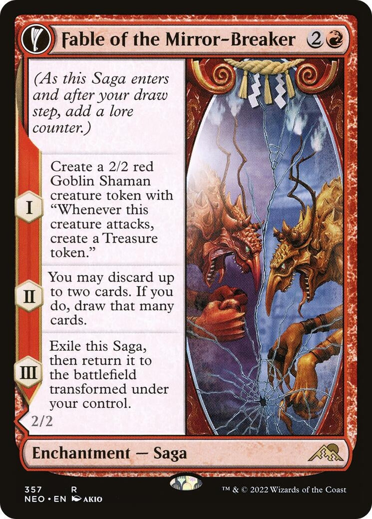 Image for Fable of the Mirror-Breaker (Showcase) (Kamigawa: Neon Dynasty) (357) - Magic: The Gathering