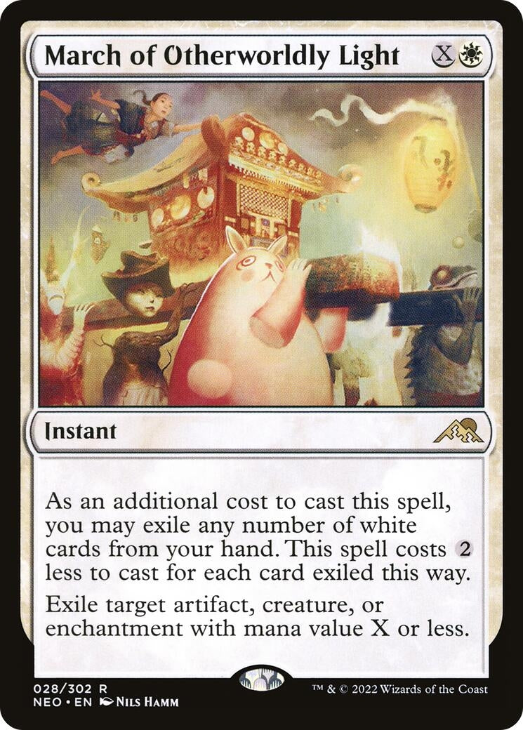 Image for March of Otherworldly Light (Kamigawa: Neon Dynasty) (28) - Magic: The Gathering