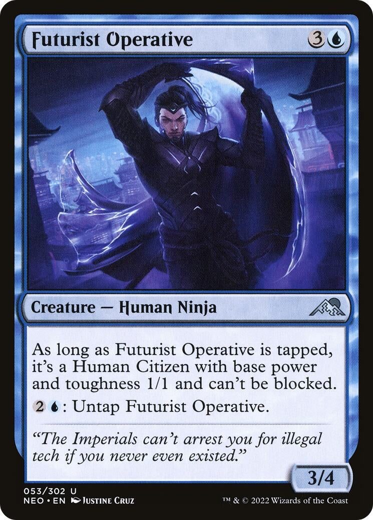 Image for Futurist Operative (Kamigawa: Neon Dynasty) (53) - Magic: The Gathering