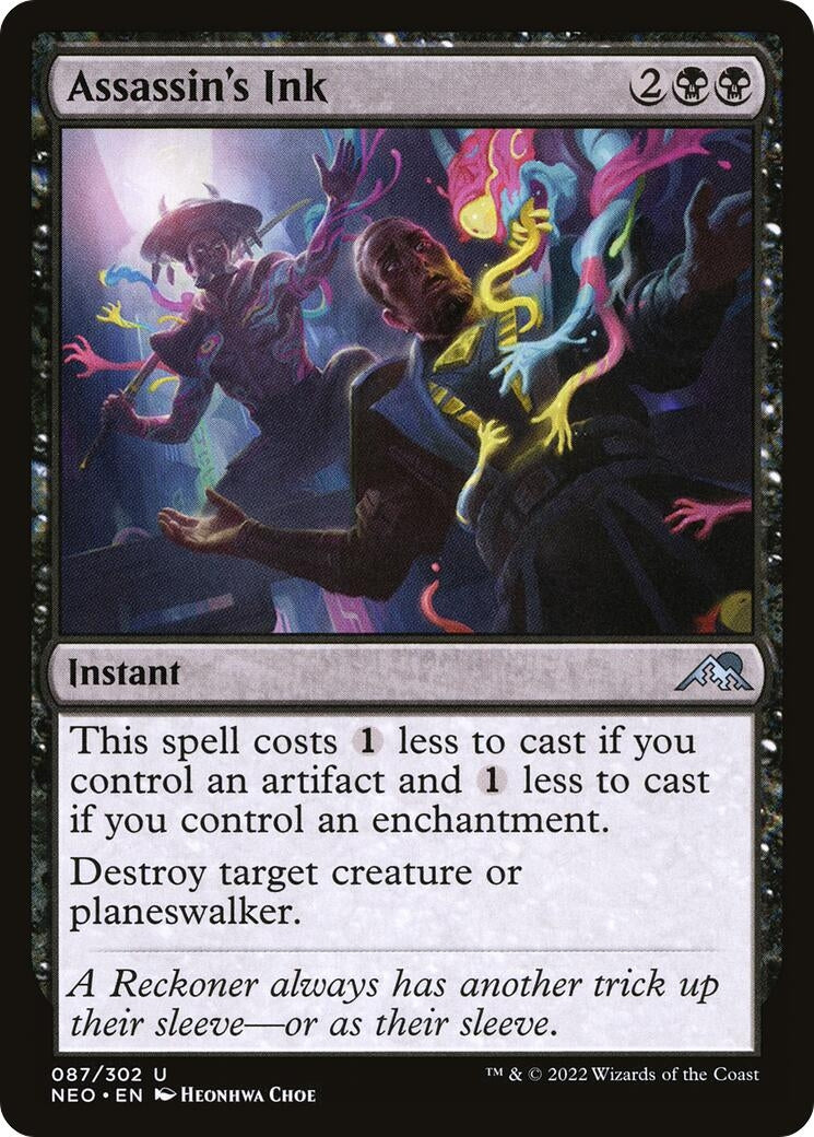 Image for Assassin's Ink (Kamigawa: Neon Dynasty) (87) - Magic: The Gathering