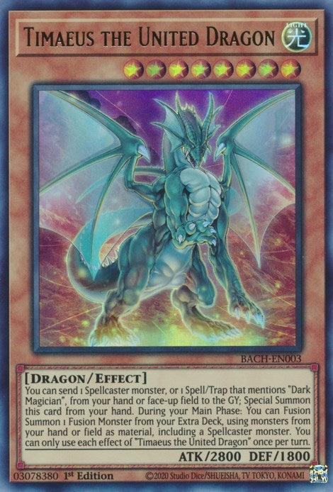 Image for Timaeus the United Dragon (Battle of Chaos) (BACH-EN003) - YuGiOh