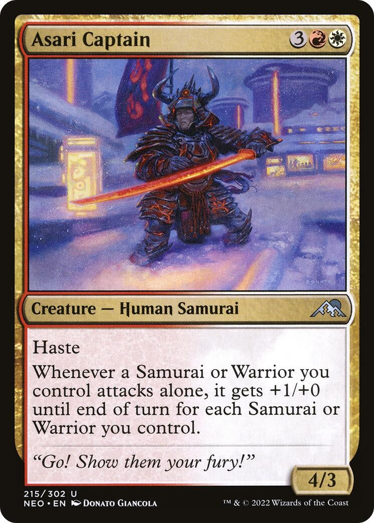 Image for Asari Captain (Kamigawa: Neon Dynasty) (215) - Magic: The Gathering