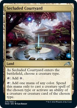 Image for Secluded Courtyard (Kamigawa: Neon Dynasty) (275) - Magic: The Gathering