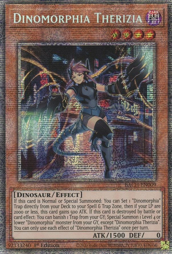 Image for Dinomorphia Therizia (Starlight Rare) (Battle of Chaos) (BACH-EN009) - YuGiOh