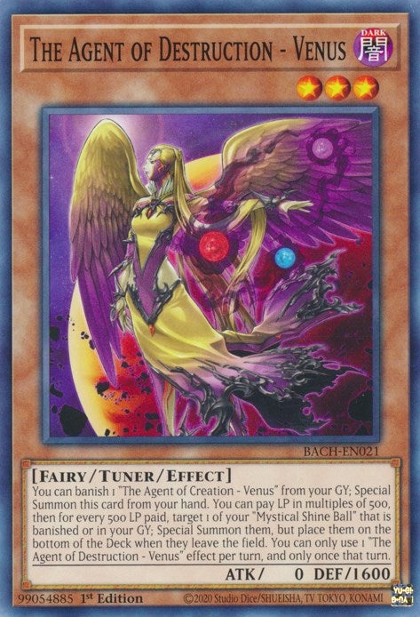 Image for The Agent of Destruction - Venus (Battle of Chaos) (BACH-EN021) - YuGiOh