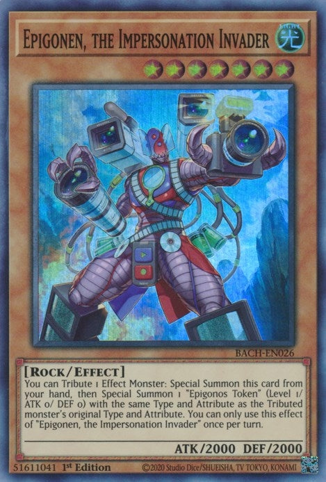 Image for Epigonen, the Impersonation Invader (Battle of Chaos) (BACH-EN026) - YuGiOh