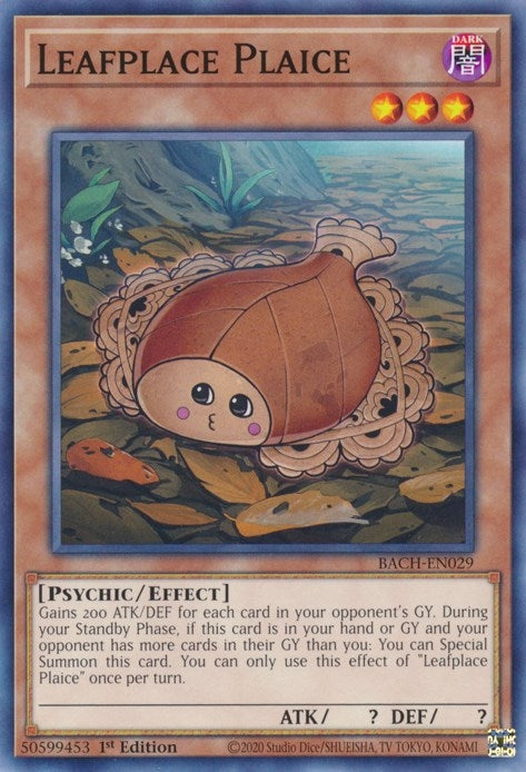 Image for Leafplace Plaice (Battle of Chaos) (BACH-EN029) - YuGiOh