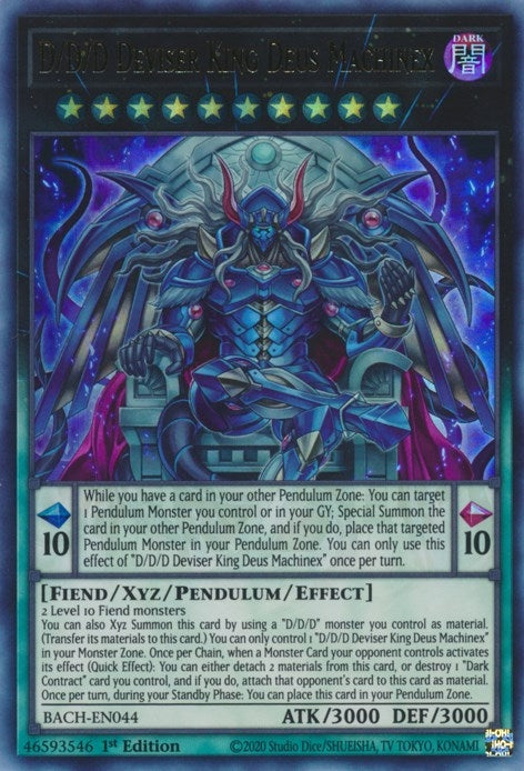 Image for D/D/D Deviser King Deus Machinex (Battle of Chaos) (BACH-EN044) - YuGiOh