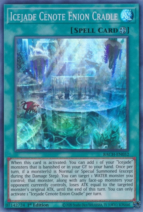 Image for Icejade Cenote Enion Cradle (Battle of Chaos) (BACH-EN052) - YuGiOh