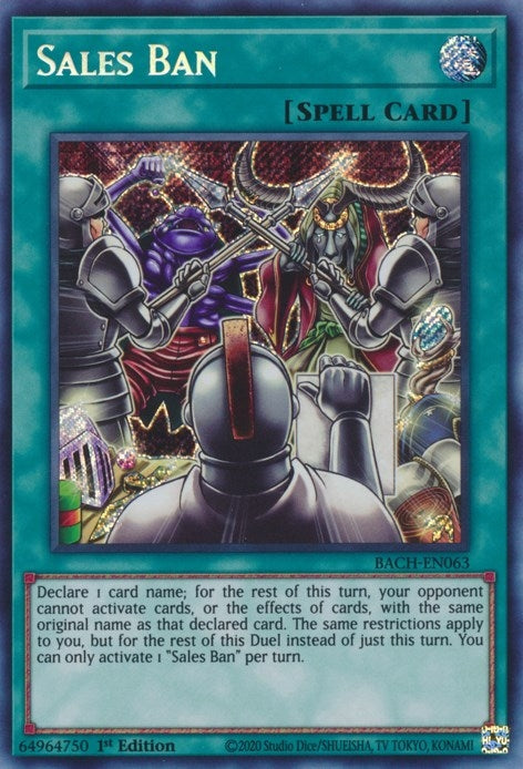 Image for Sales Ban (Battle of Chaos) (BACH-EN063) - YuGiOh