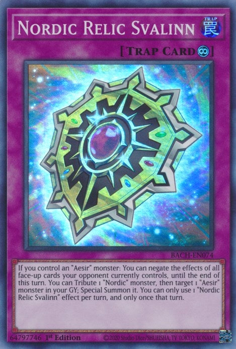 Image for Nordic Relic Svalinn (Battle of Chaos) (BACH-EN074) - YuGiOh