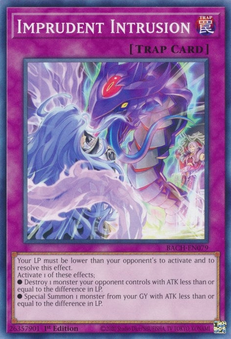 Image for Imprudent Intrusion (Battle of Chaos) (BACH-EN079) - YuGiOh