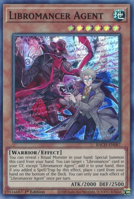 Image for Libromancer Agent (Battle of Chaos) (BACH-EN087) - YuGiOh