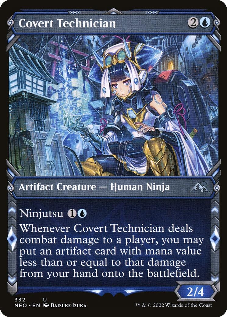 Image for Covert Technician (Showcase) (Kamigawa: Neon Dynasty) (332) - Magic: The Gathering